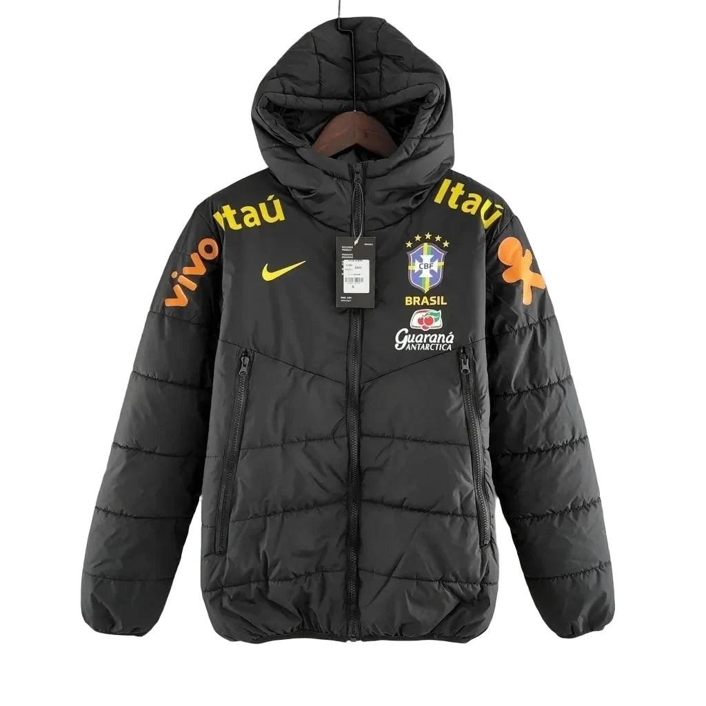 BRAZIL PUFFER BLACK JACKET