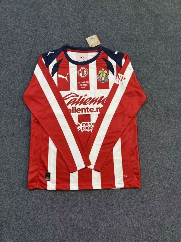 CHIVAS GUADALAJARA 25/26 HOME LONG SLEEVE JERSEY
