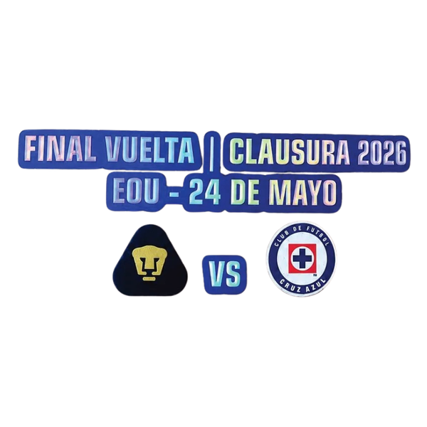 Patches Final Cruz Azul vs Pumas 2026 (2nd Leg)