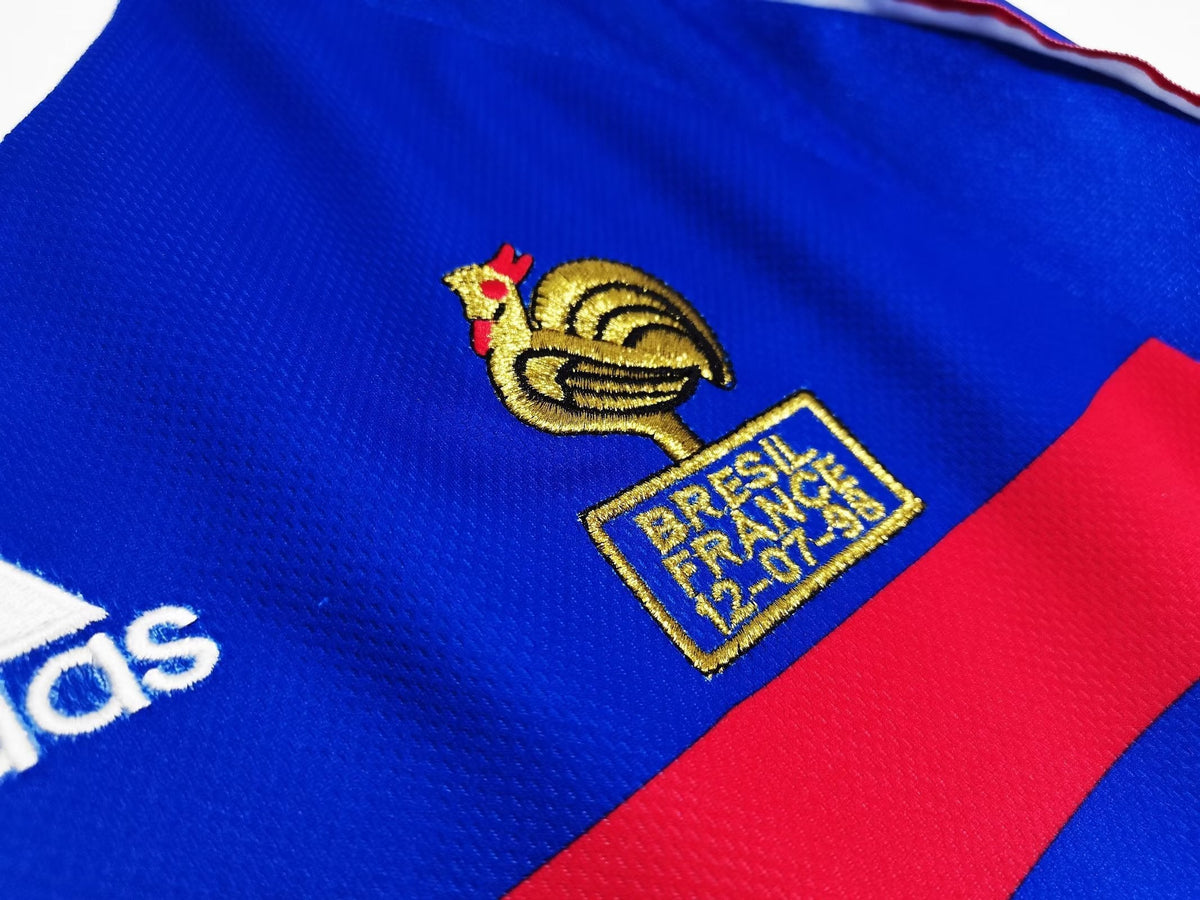FRANCE 98 RETRO HOME FINAL EDITION WORLD CUP JERSEY