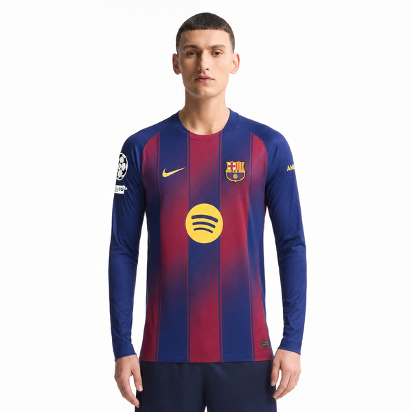 BARCELONA 25/26 HOME LONG SLEEVE AUTHENTIC JERSEY