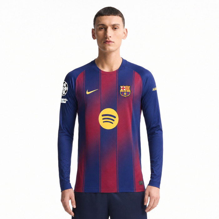 BARCELONA 25/26 HOME LONG SLEEVE AUTHENTIC JERSEY