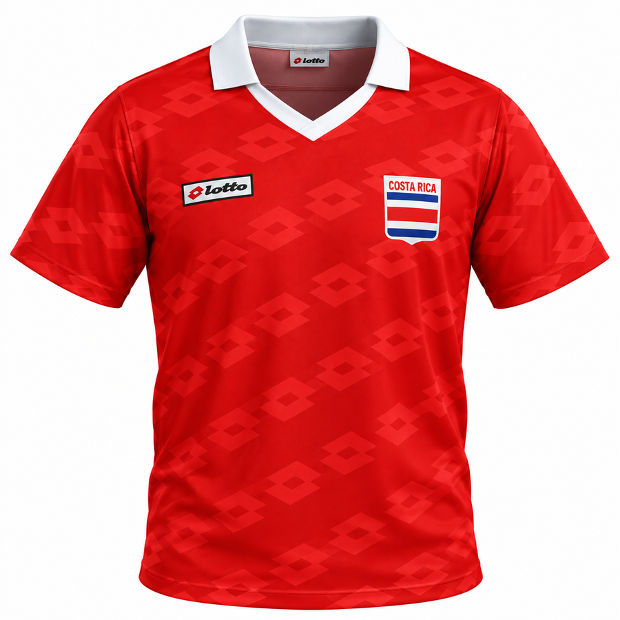 COSTA RICA 90 RETRO HOME JERSEY