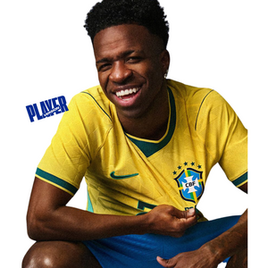 BRAZIL 26 HOME PLAYER WORLD CUP JERSEY