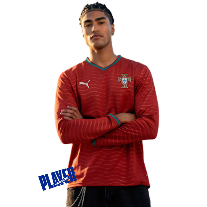 PORTUGAL 26 LONG SLEEVE AUTHENTIC WORLD CUP JERSEY