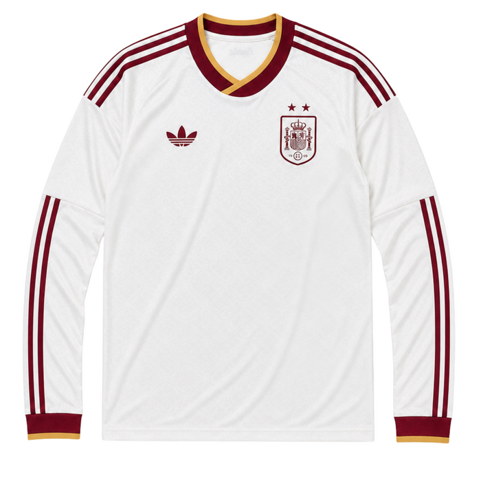 SPAIN 26 AWAY 2 STARS 2026 CHAMPIONS LONG SLEEVE WORLD CUP JERSEY
