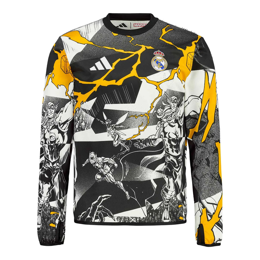 REAL MADRID X MARVEL WARM UP SWEATSHIRT 25/26 ADIDAS JERSEY