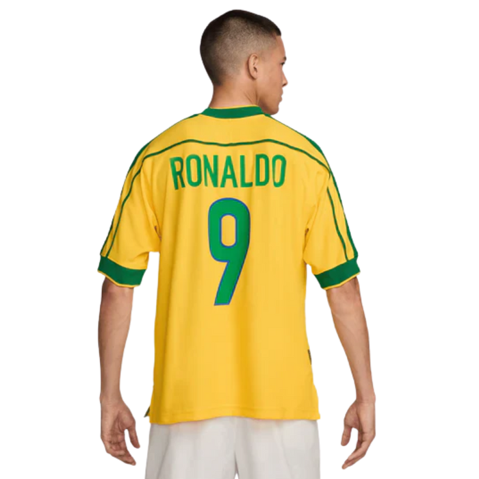 BRAZIL 98/99 RETRO JERSEY RONALDO #9