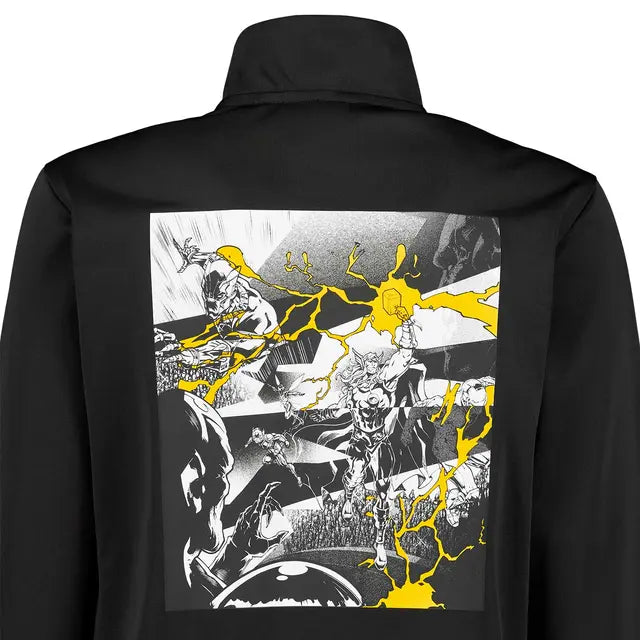 REAL MADRID X MARVEL TRACK TOP 25/26 ADIDAS BLACK KIDS JERSEY