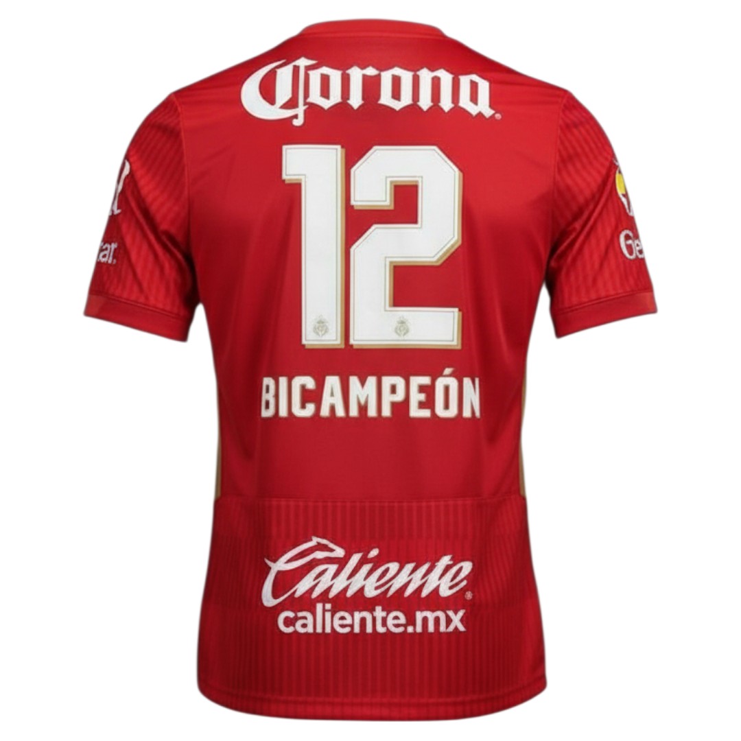 TOLUCA 25/26 HOME JERSEY BICAMPEONES #12