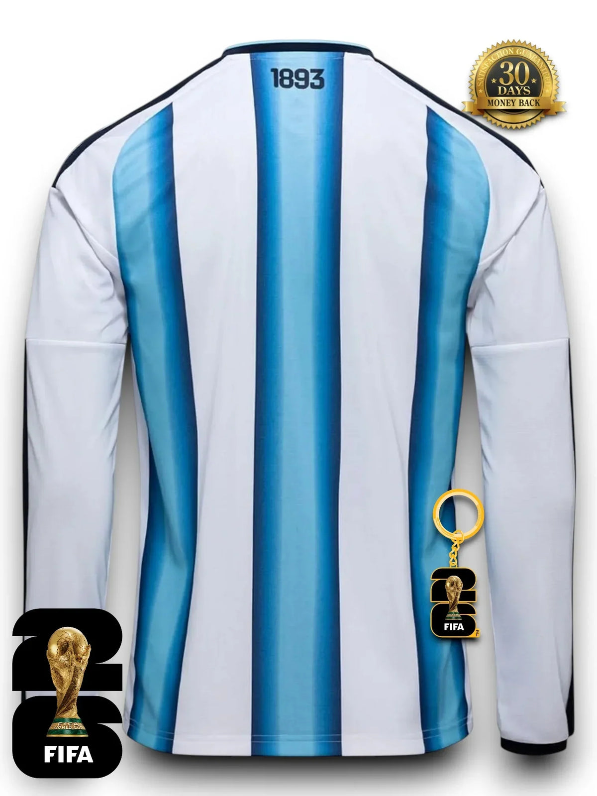 ARGENTINA 26 HOME LONG SLEEVE WORLD CUP JERSEY