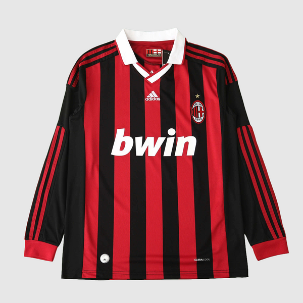 AC MILAN 09/10 RETRO HOME LONG SLEEVE JERSEY