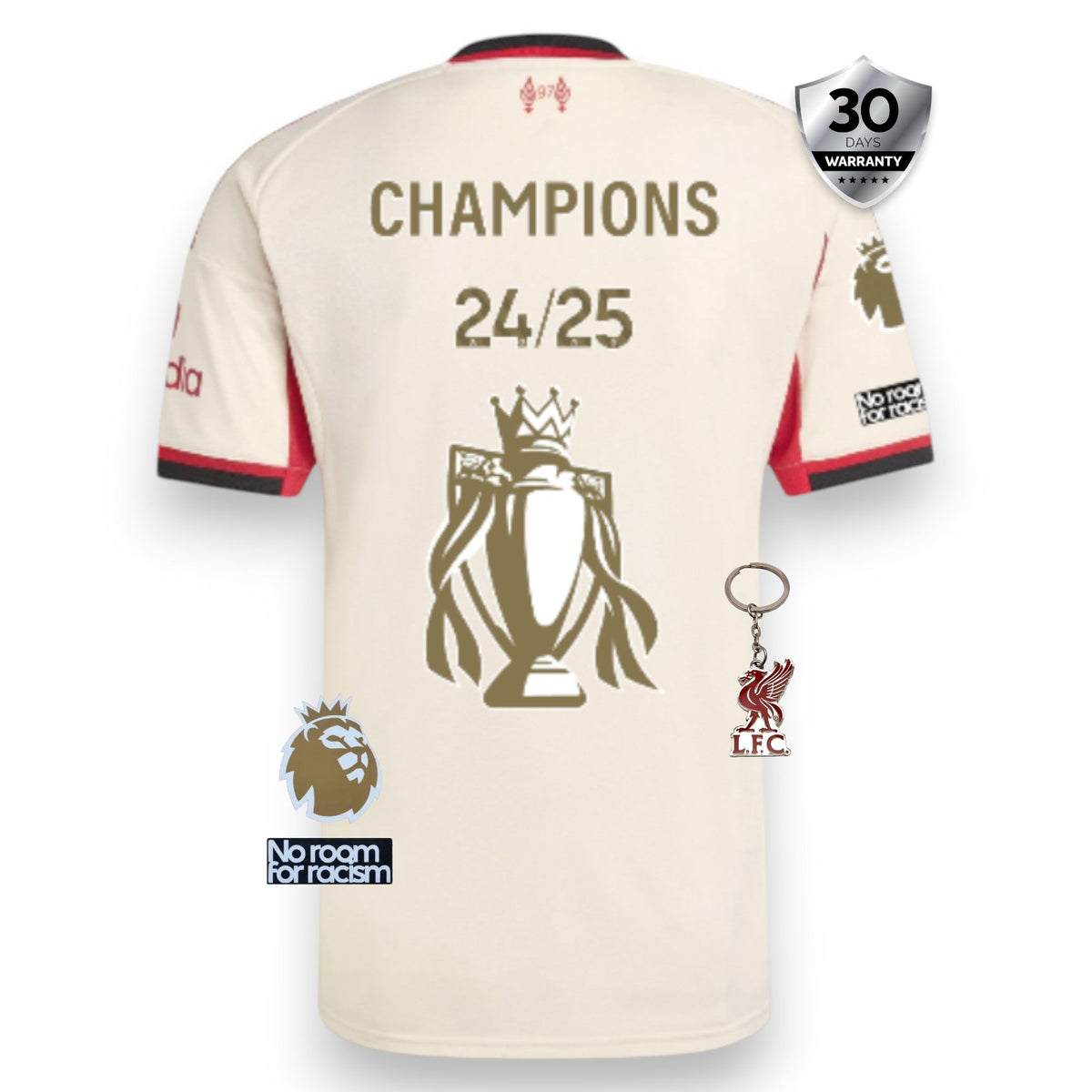 LIVERPOOL 25/26 AWAY CHAMPIONS 24/25 GOLD TROPHY JERSEY