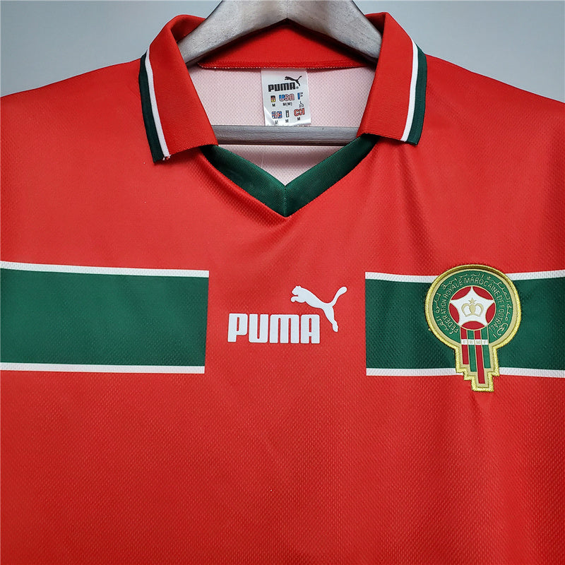 MOROCCO 98 RETRO AWAY RED JERSEY