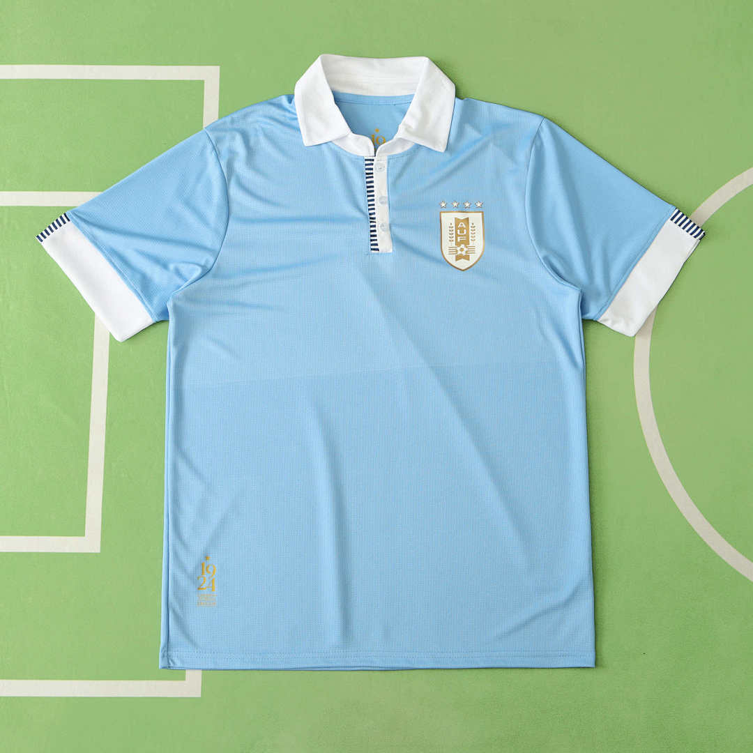 URUGUAY 24 UEFA BLUE COMMEMORATIVE JERSEY