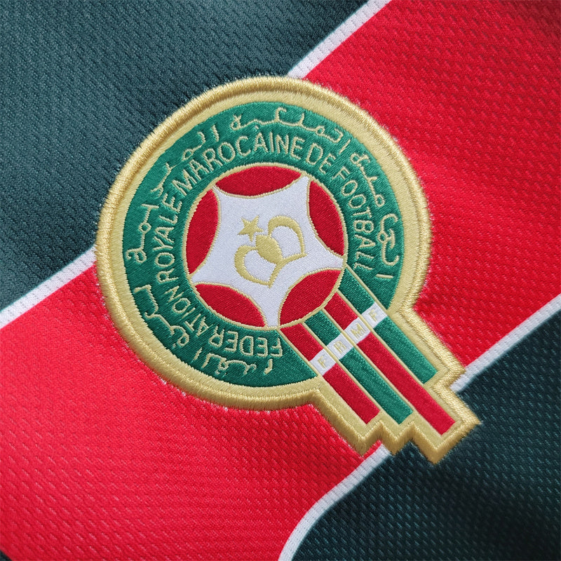 MOROCCO 98 RETRO AWAY GREEN LONG SLEEVE JERSEY