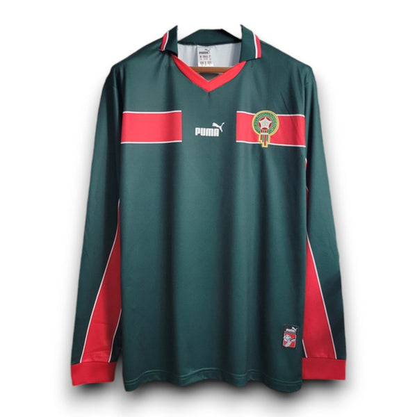 MOROCCO 98 RETRO AWAY GREEN LONG SLEEVE JERSEY