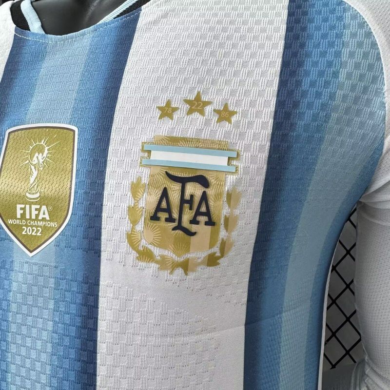 ARGENTINA 26 HOME LONG SLEEVE AUTHENTIC WORLD CUP JERSEY