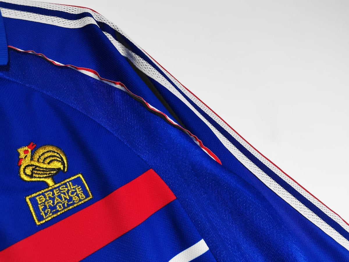 FRANCE 98 RETRO HOME FINAL EDITION WORLD CUP JERSEY