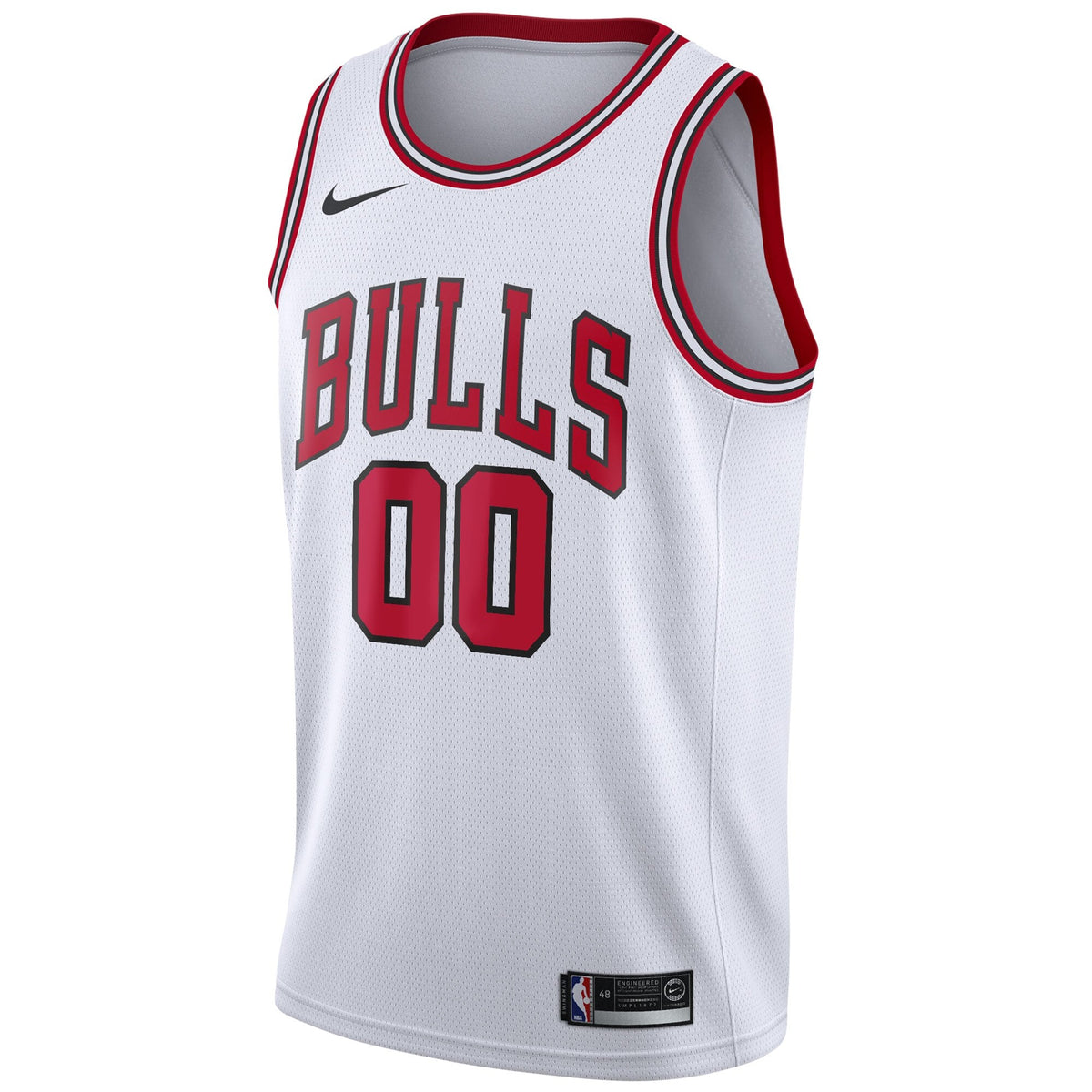 Chicago Bulls Fanatics White Fast Break Custom Jersey - Association Edition