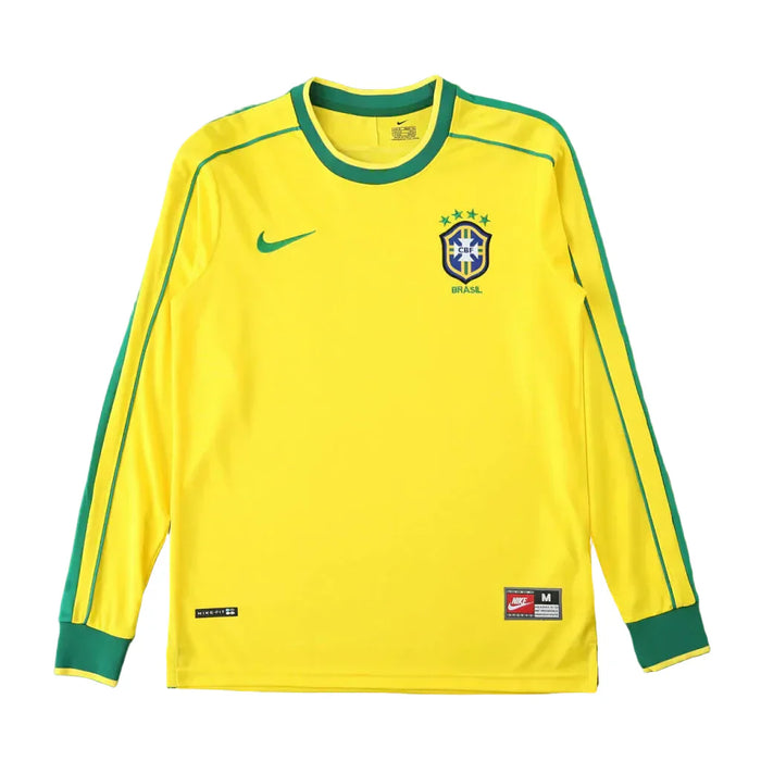 BRAZIL 98 RETRO HOME LONG SLEEVE JERSEY
