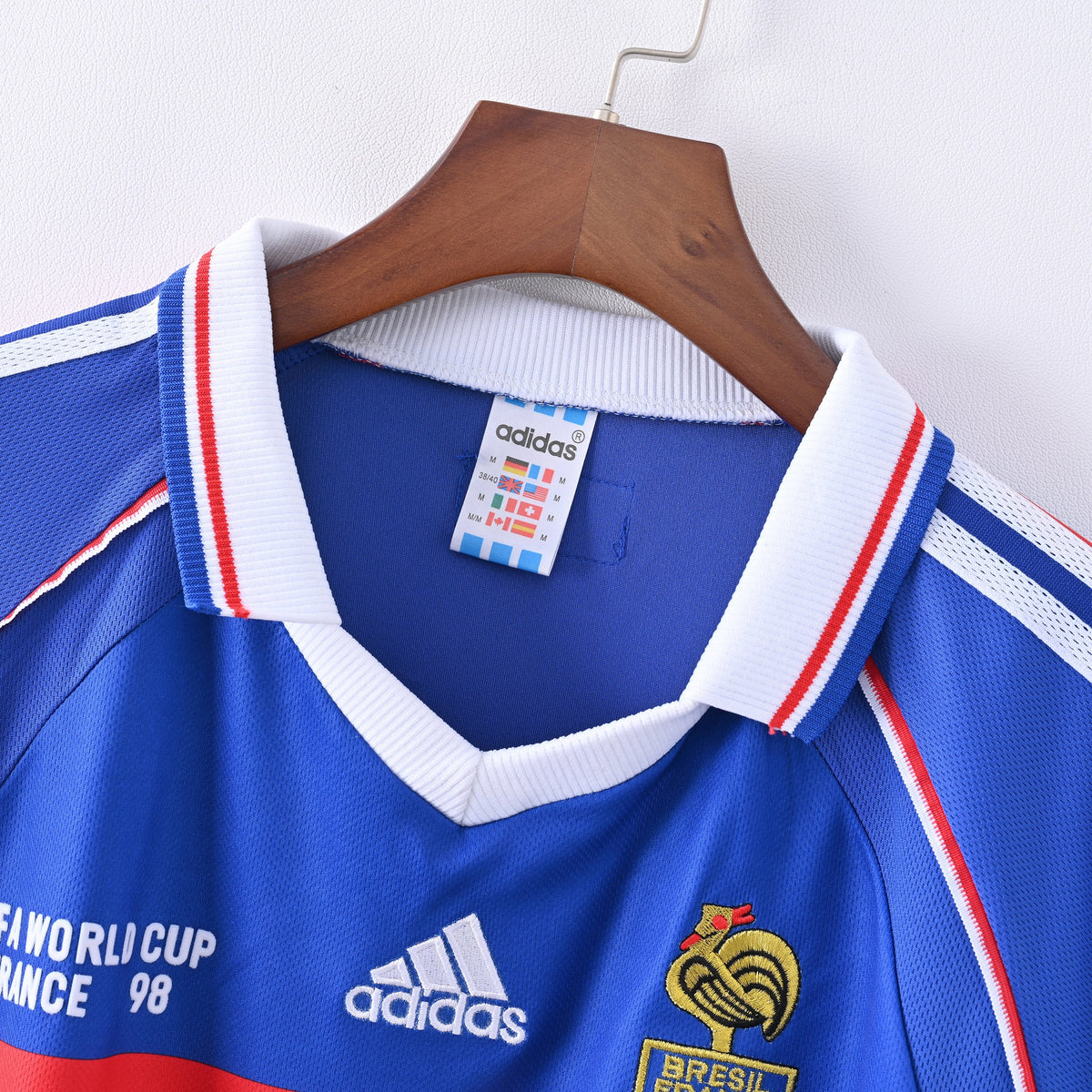 FRANCE 98 RETRO HOME WORLD CUP JERSEY