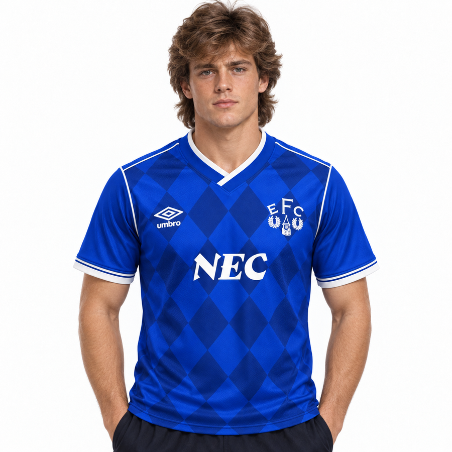 EVERTON 86/89 RETRO HOME JERSEY