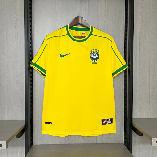 BRAZIL 98/99 RETRO JERSEY RONALDO #9