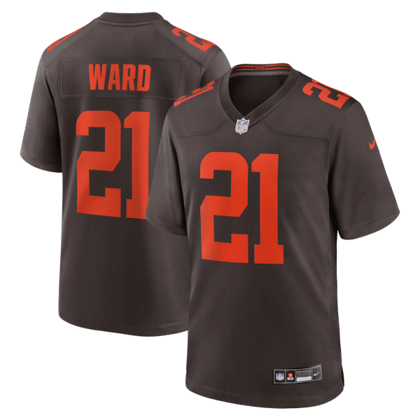 Cleveland Browns Denzel Ward Alternate Alpha Dawg Game Jersey - Brown