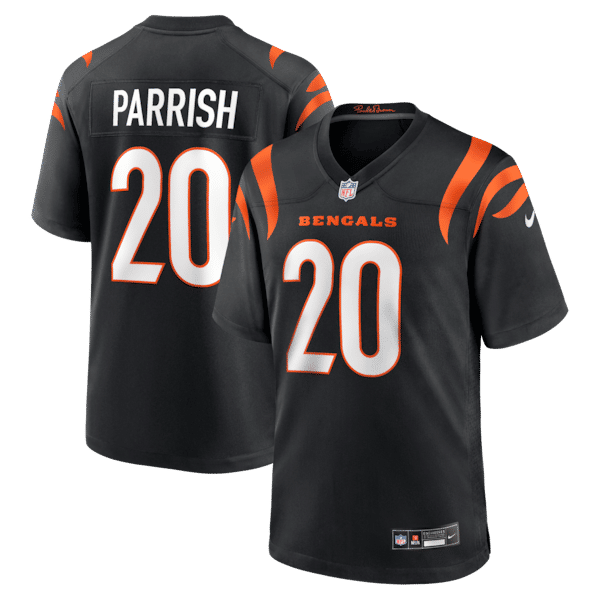 Cincinnati Bengals Lemar Parrish Team Retired Game Jersey - Black