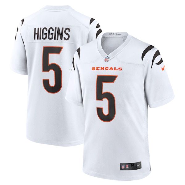 Cincinnati Bengals Tee Higgins Game Jersey - White