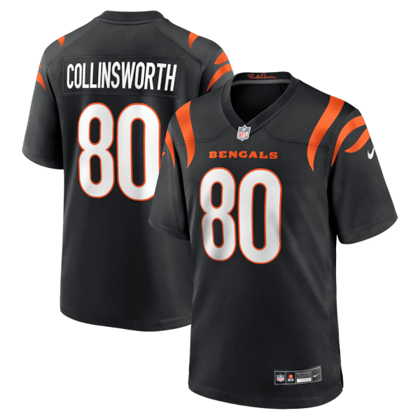 Cincinnati Bengals Cris Collinsworth Team Retired Player Game Jersey - Black