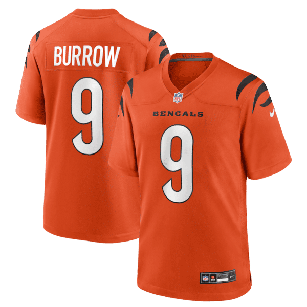 Cincinnati Bengals Joe Burrow Alternate Game Jersey - Orange