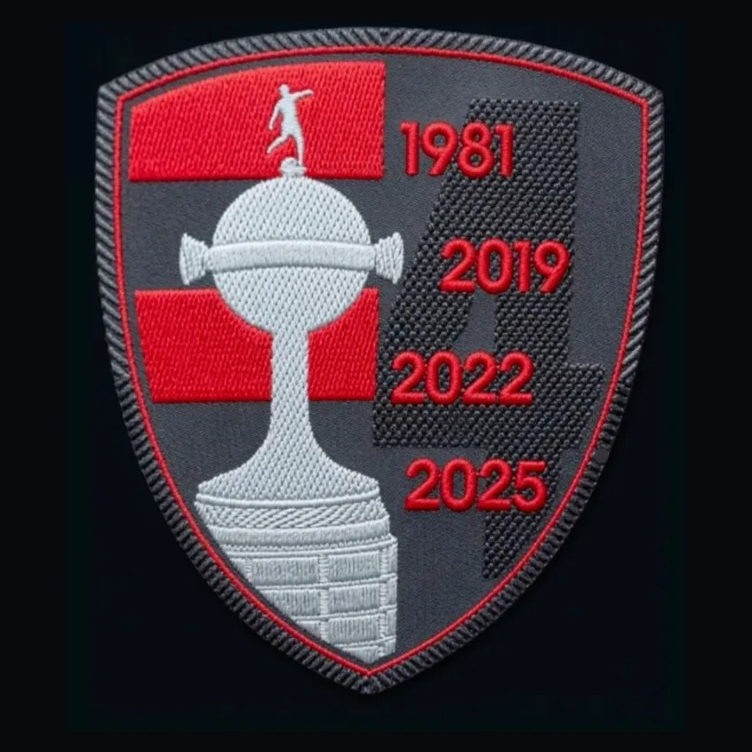 Patch Copa Libertadores Champions – Flamengo (4: 1981, 2019, 2022, 2025)
