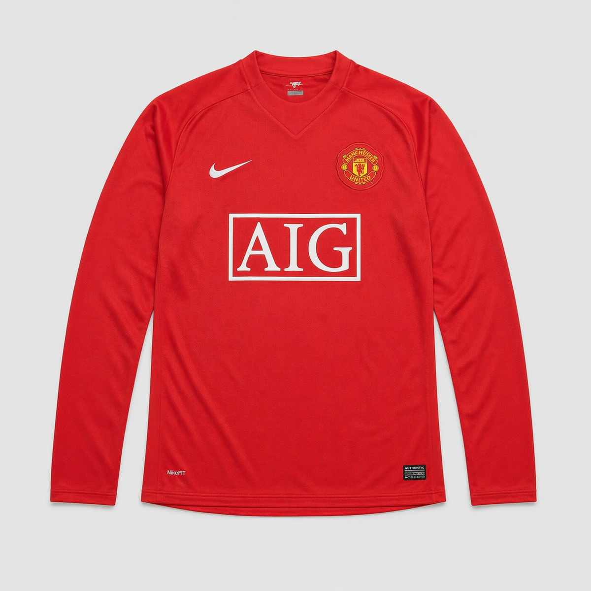 MANCHESTER UNITED 07/08 RETRO HOME LONG SLEEVE JERSEY