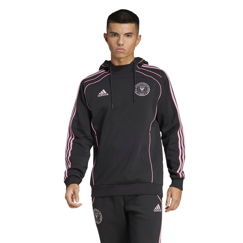 INTER MIAMI 25 BLACK TRAVEL PULLOVER HOODIE