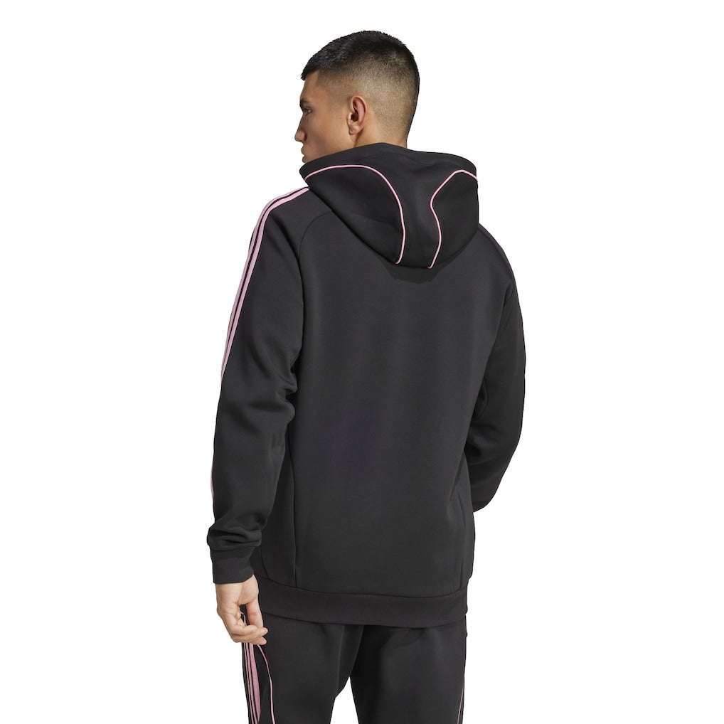 INTER MIAMI 25 BLACK TRAVEL PULLOVER HOODIE