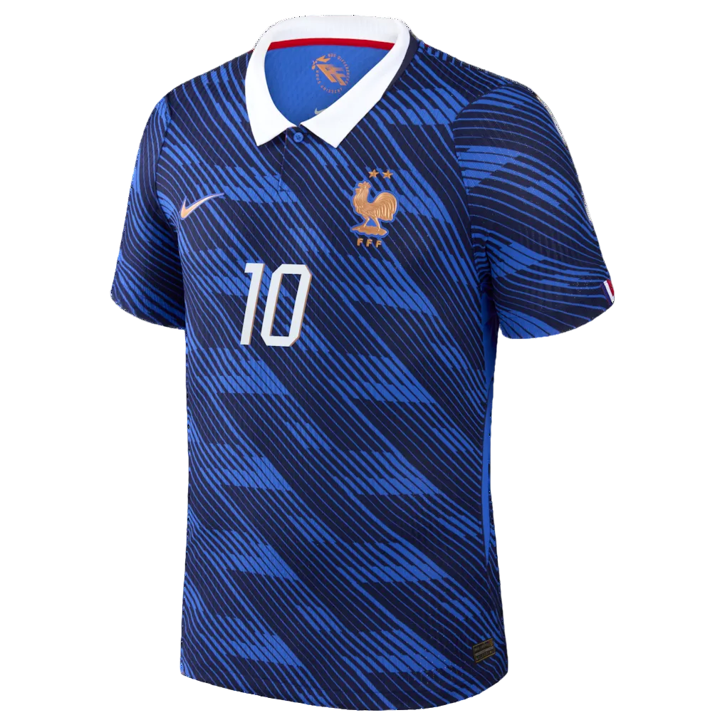 FRANCE 26 HOME WORLD CUP JERSEY MBAPPÉ #10