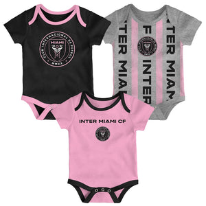 INTER MIAMI NEWBORN 3-PACK BODYSUIT