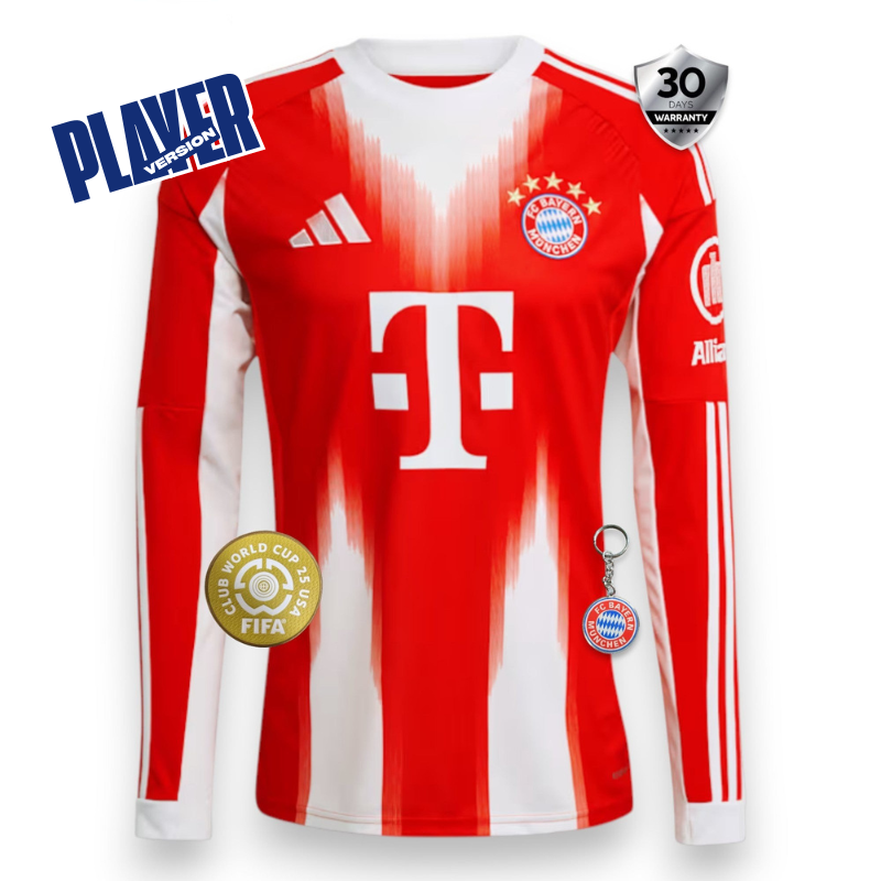 BAYERN MUNICH 25/26 HOME LONG SLEEVE AUTHENTIC JERSEY