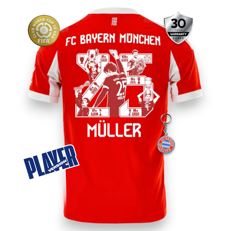 BAYERN MUNICH 25/26 SPECIAL EDITION HOME MÜLLER AUTHENTIC JERSEY