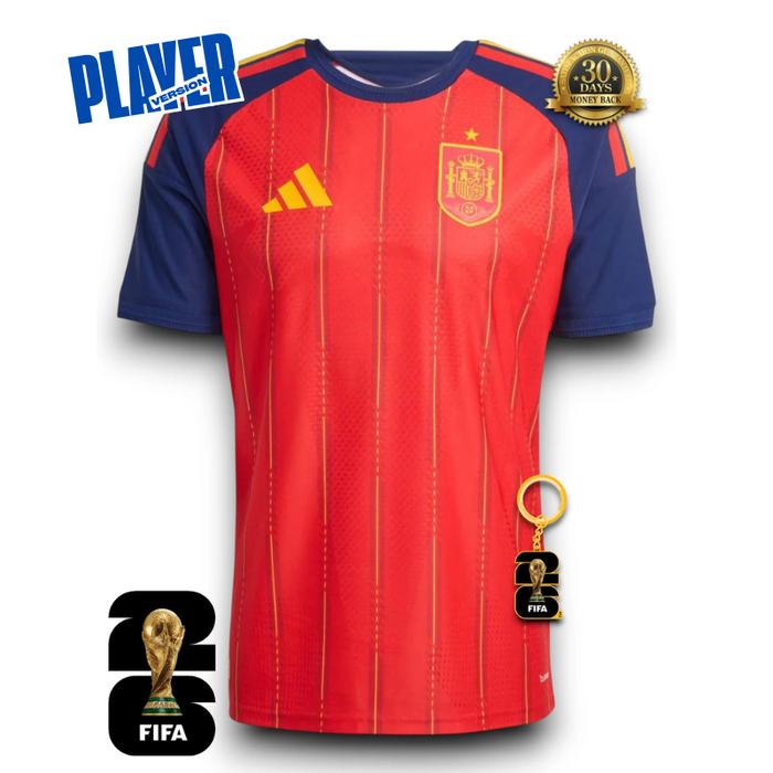 SPAIN 26 HOME AUTHENTIC WORLD CUP JERSEY