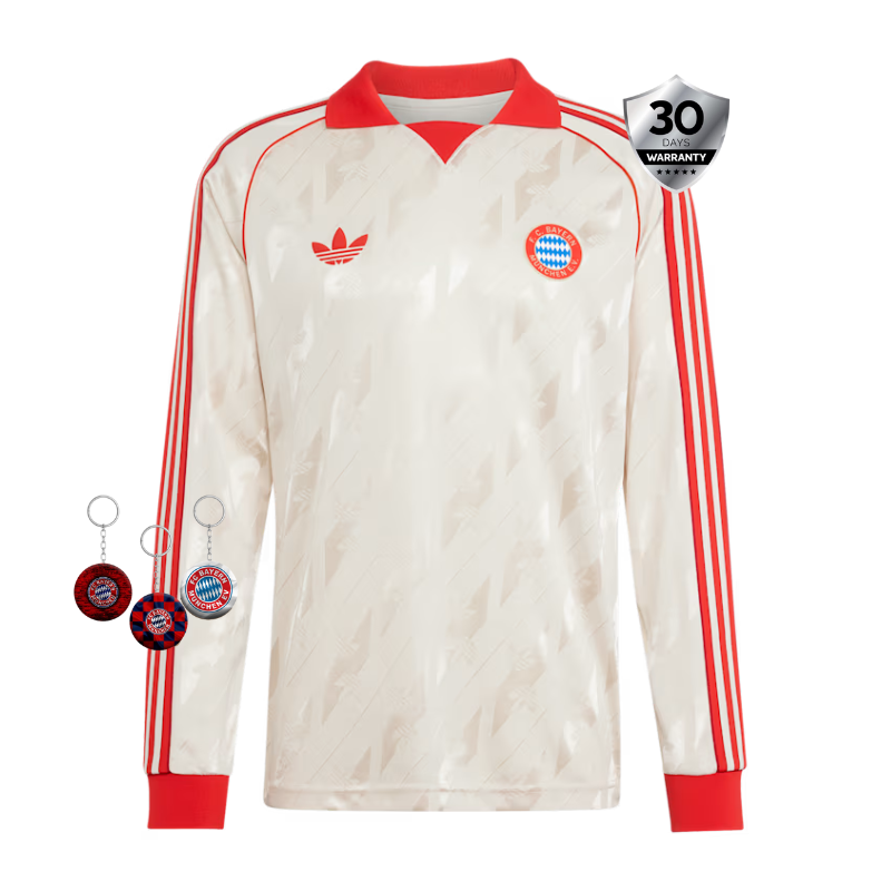 BAYERN MUNICH ADIDAS ORIGINALS LFSTLR JSY OFF WHITE JERSEY