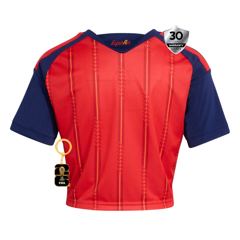 SPAIN 26 HOME CROP WORLD CUP JERSEY