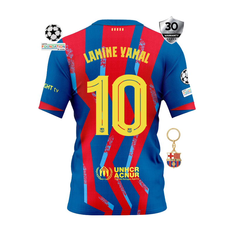 BARCELONA 25/26 FOURTH LAMINE YAMAL JERSEY