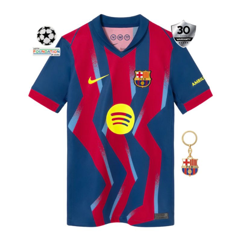 BARCELONA 25/26 FOURTH KIDS JERSEY