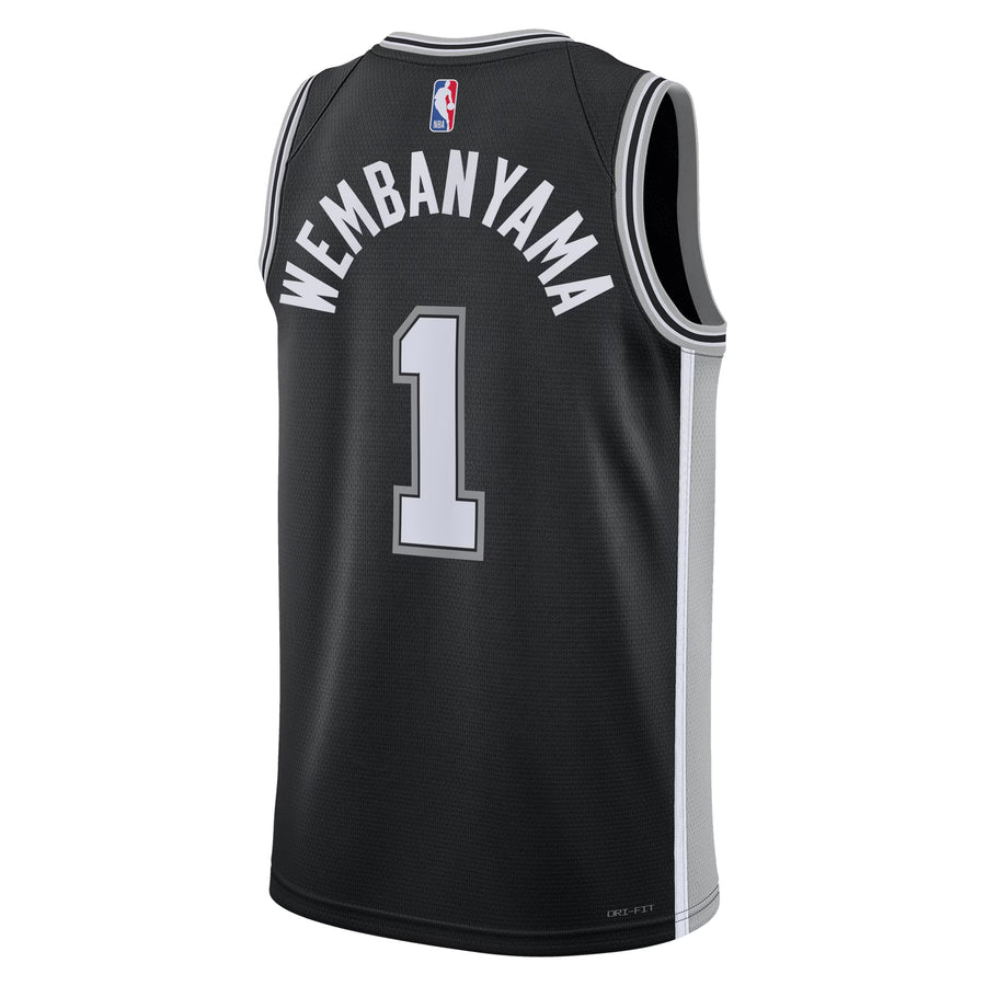 San Antonio Spurs Stephon Castle #5 Statement Edition Jersey - Silver Gray