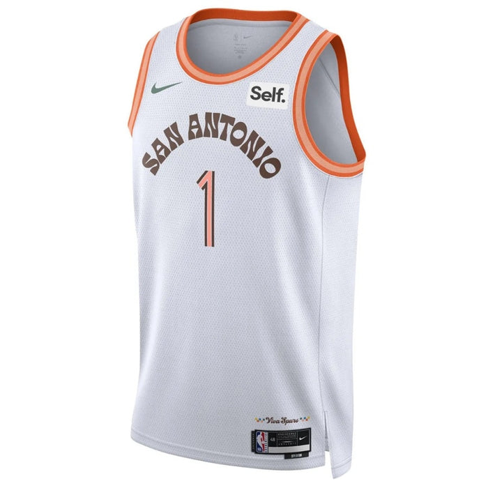 San Antonio Spurs Victor Wembanyama #1 City Edition Viva Spurs Jersey - White
