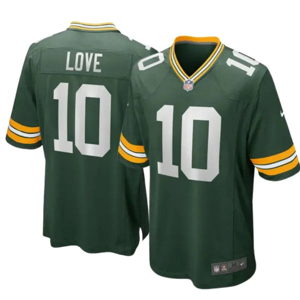 Green Bay Packers Jordan Love #10 Home Game Limited Edition Jersey - Gold