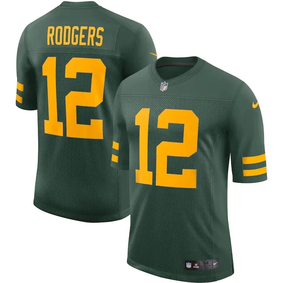 Green Bay Packers Aaron Rodgers #12 Home Game Limited Edition Jersey - Gold